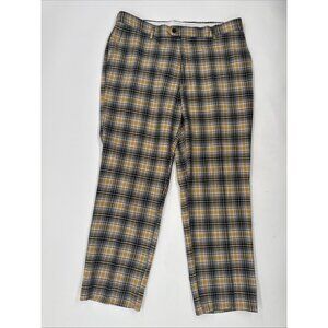 Kent & Park Tartan Plaid Pants Mens 38x28 Golf Preppy Academia Lightweight 150s